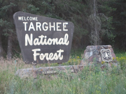 Targhee NF Sign